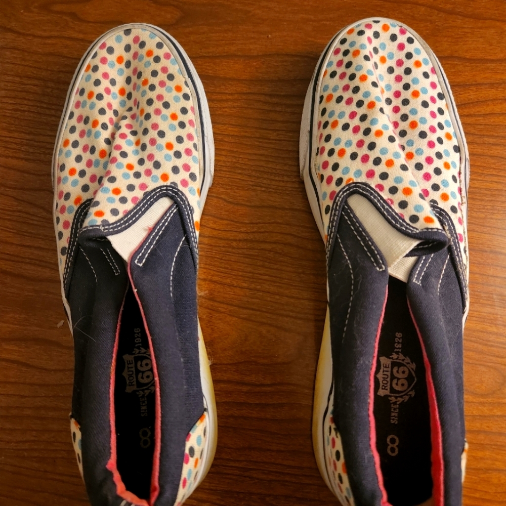 Polka dot shoes